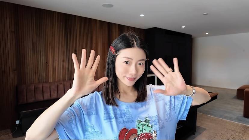 原創程曉玥澳洲過夏天，挺7個月孕肚跪地忙裝修，富豪老公高又壯很帥