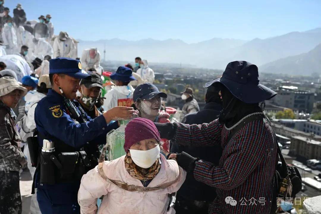 布達拉宮開始年度“美容”啦！