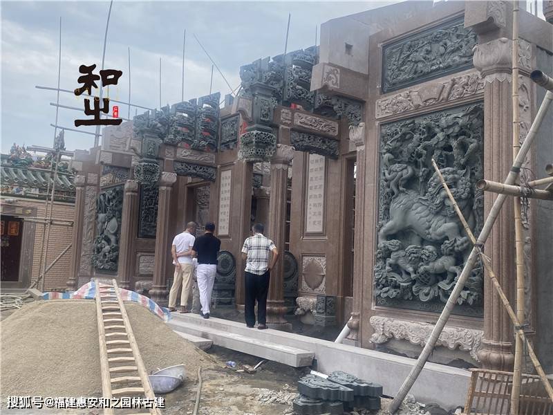 閩南祠堂石雕裝飾浮雕壁畫雕刻
