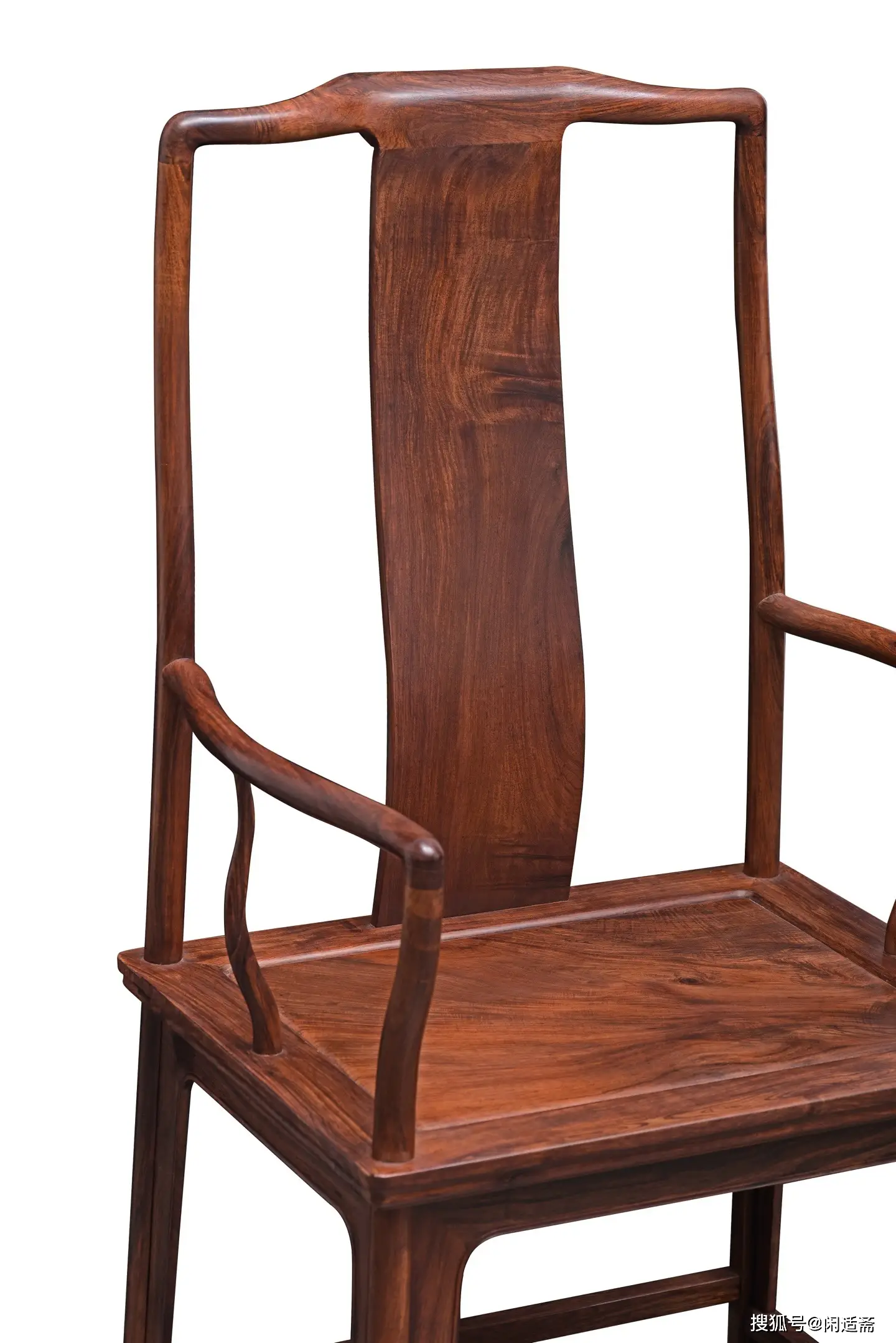 原創收藏級，明式文人雅器，黃花梨老料南官帽椅