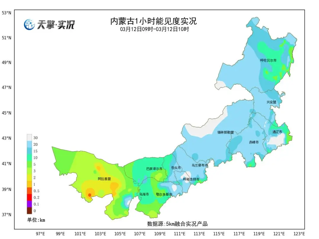 強冷空氣裹挾大風沙塵快速向內蒙古推進→