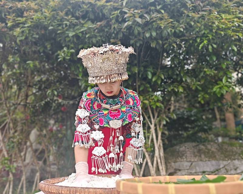 貴州松桃：清明時節 傳統美食清明粑受歡迎