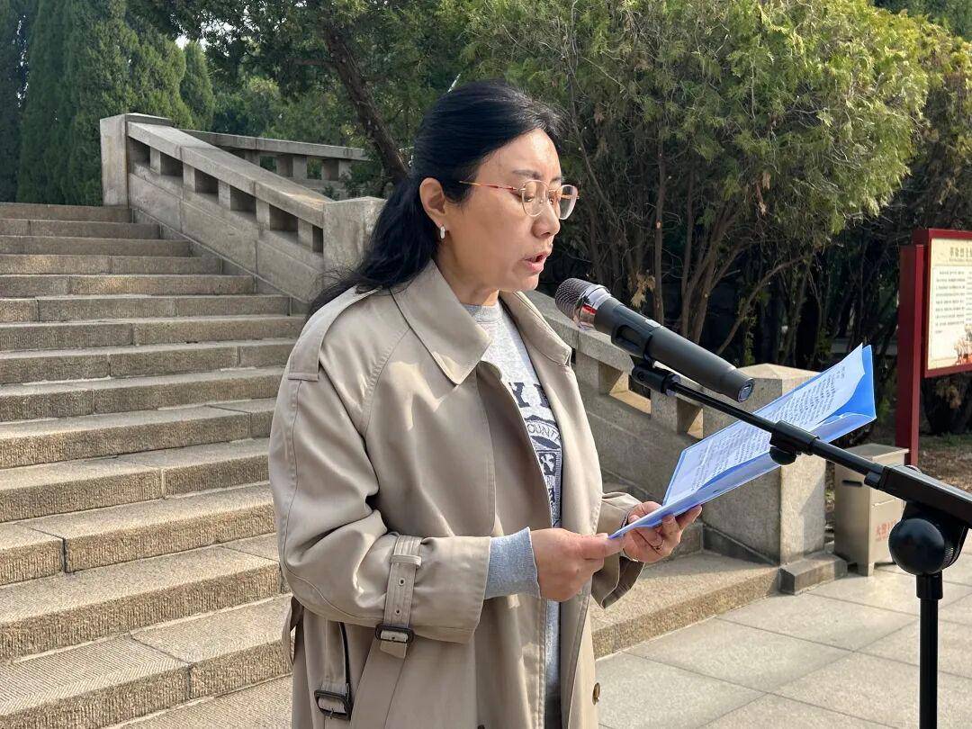 濟南市萊蕪第一中學初中部（魯礦中學）：清明祭英烈 薪火永相傳