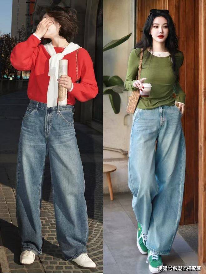 原創今春的“針織衫+闊腿褲”，太美太氣質了！尤其適合中年女性借鑑