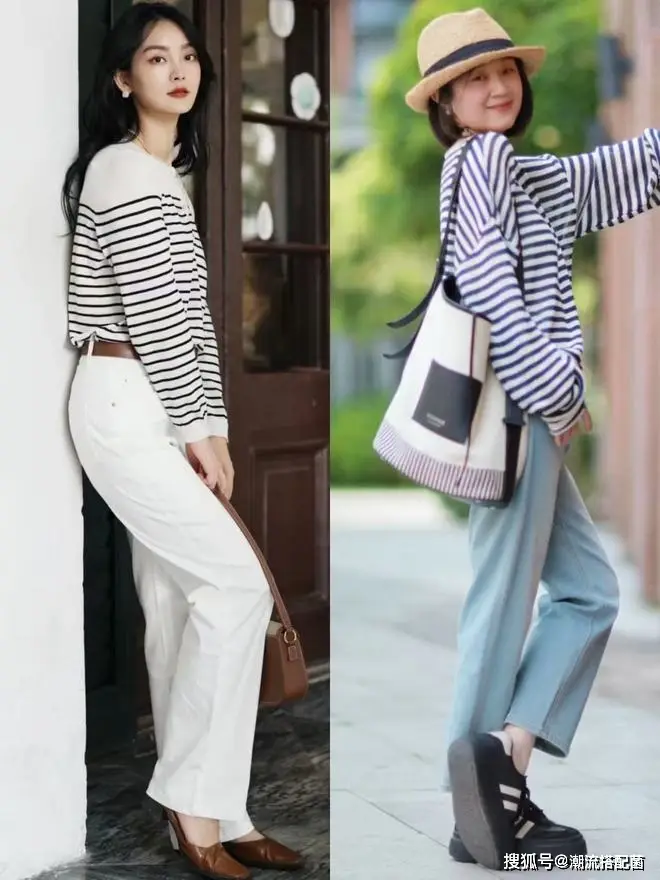 原創今春的“針織衫+闊腿褲”，太美太氣質了！尤其適合中年女性借鑑