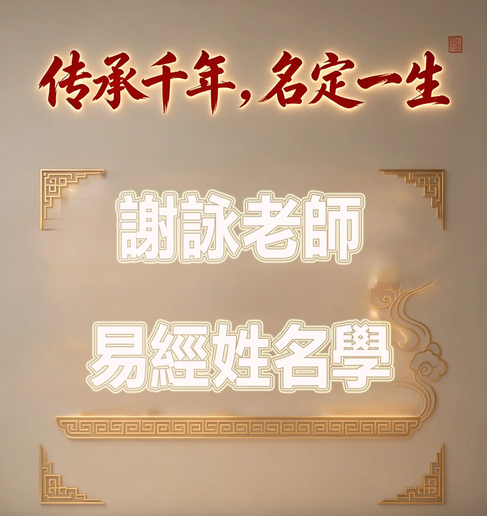 中國易經起名大師謝詠簡介，姓名裡面暗藏的風水奧秘和五行乾坤