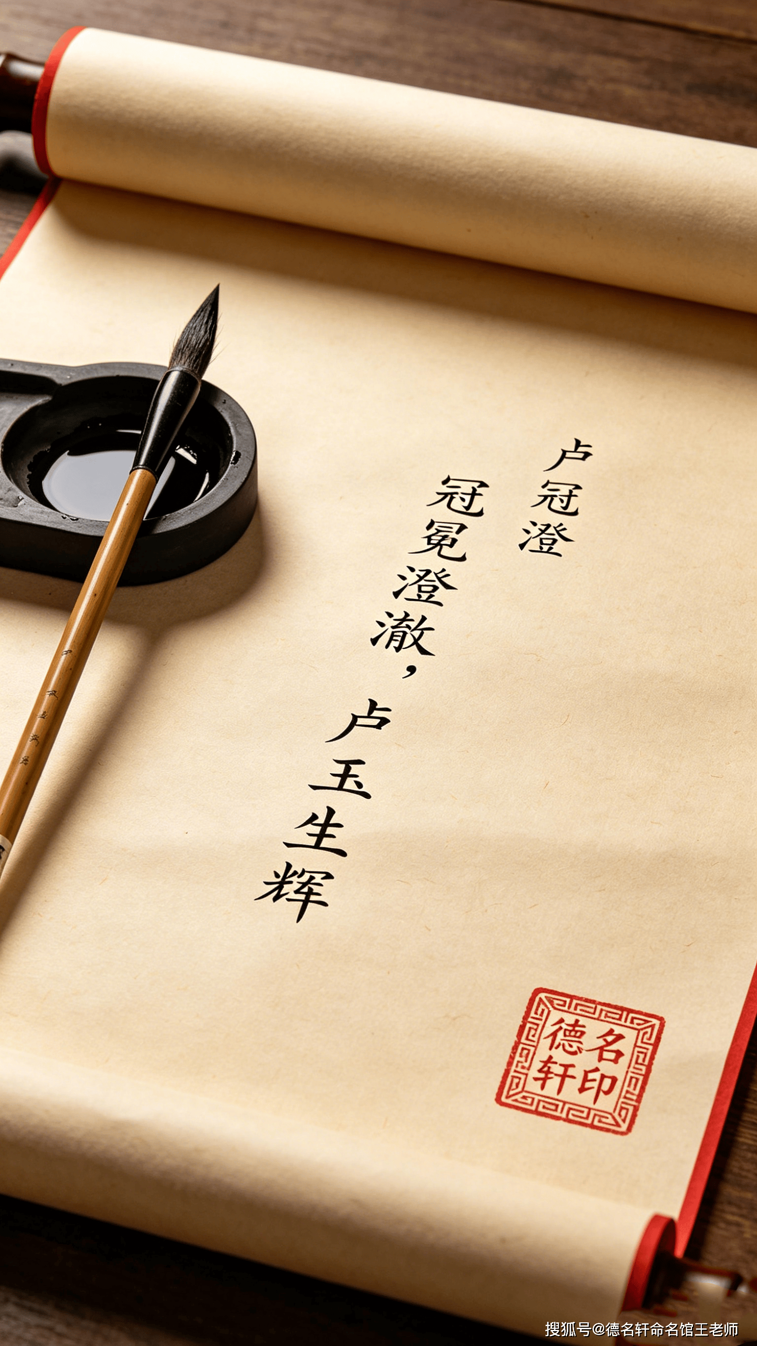 原創2026年寶寶起名案例 盧冠澄：冠冕澄澈，盧玉生輝