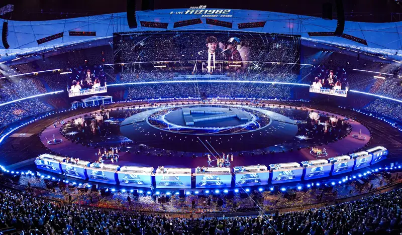 張傑鳥巢連唱16場，科技織就的音樂詩章